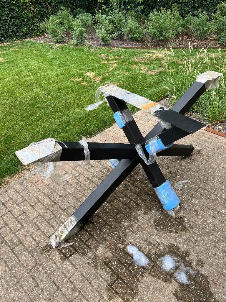 Stalen tafelpoot ster model, Huis en Inrichting, Tafels | Eettafels, Ophalen, Nieuw, 50 tot 100 cm, Modern