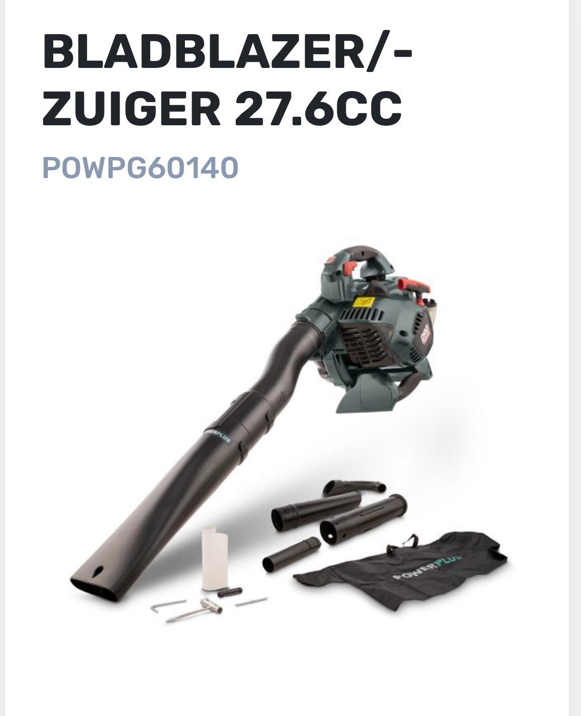 Powerplus bladblazer, Enlèvement, Utilisé