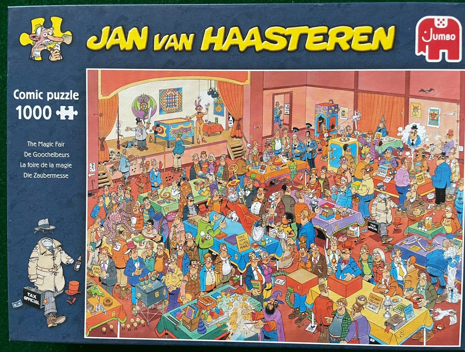 Jan van Haasteren 1000 stukjes - De Goochelbeurs, Hobby en Vrije tijd, Ophalen of Verzenden, Zo goed als nieuw