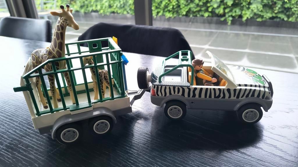 Playmobil Zoo voertuig met aanhangwagen, Kinderen en Baby's, Speelgoed | Playmobil, Ophalen of Verzenden