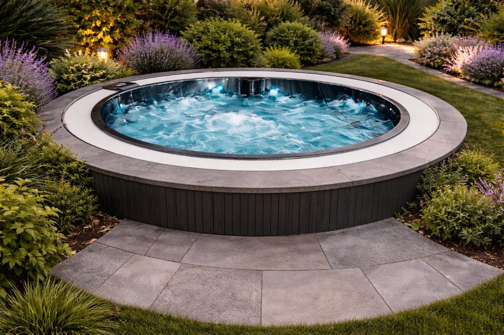 Exclusieve hybride jacuzzi met overloopmodel, Ophalen, Nieuw