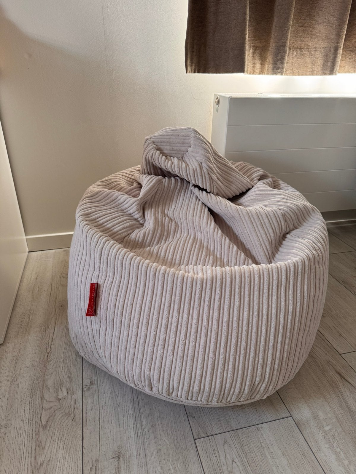 Big bertha zitzak lounge pub, Enlèvement, Comme neuf, Beige, Pouf