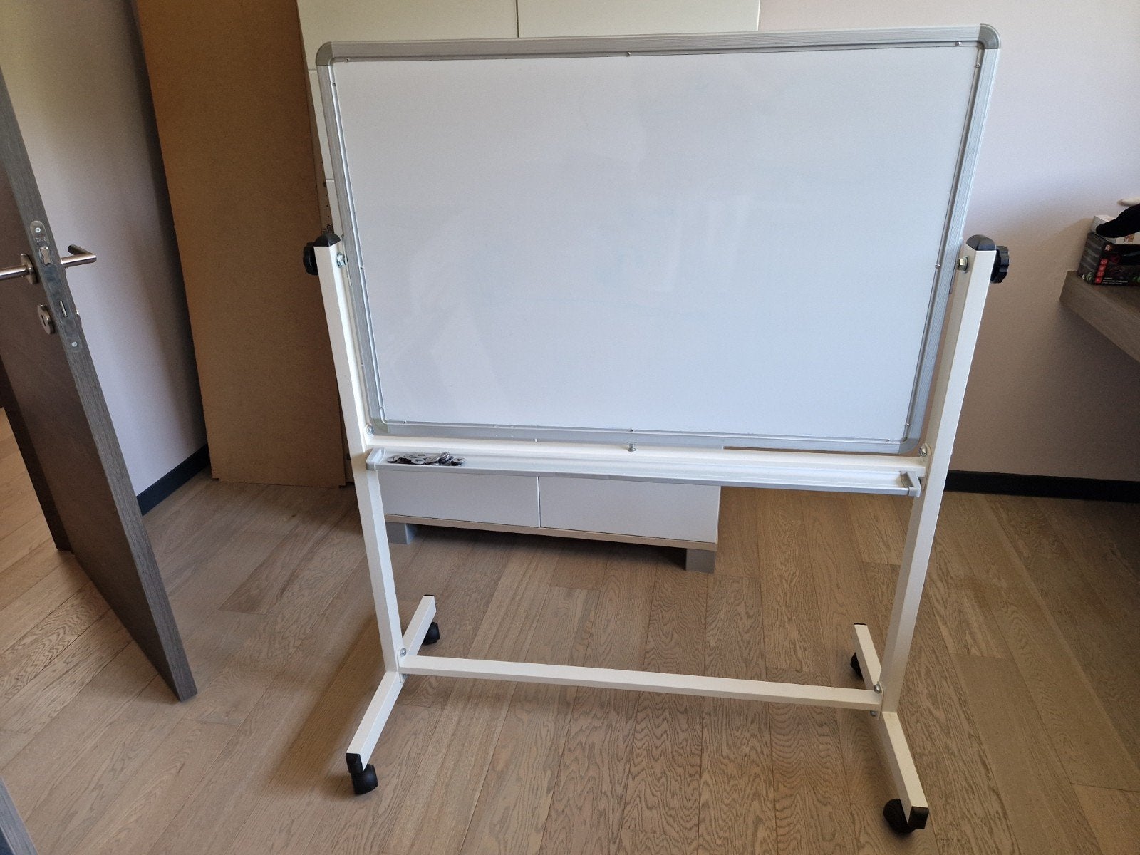 Schrijfbord Whiteboard op wielen, Enlèvement, Mobile, Comme neuf, Tableau blanc