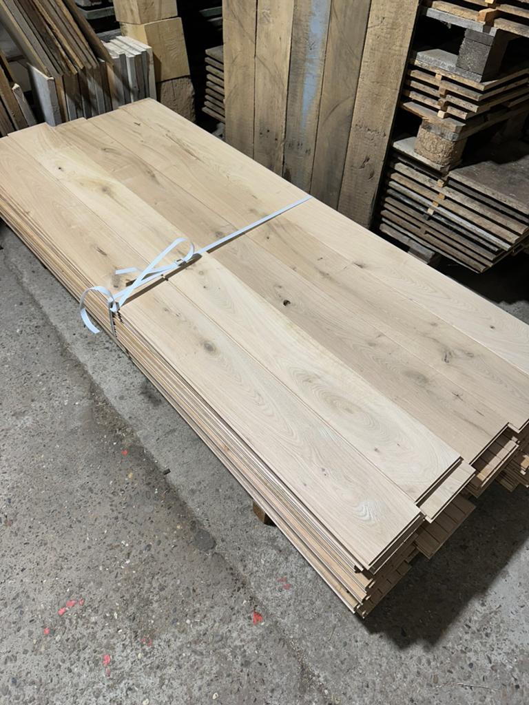 Eiken planken met tand en groef, Tuin en Terras, Ophalen, Zo goed als nieuw