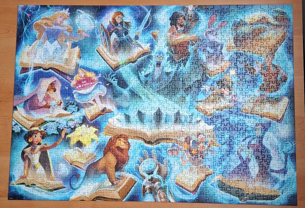 Disney legpuzzels van 1000 stukjes, Ophalen, 500 t/m 1500 stukjes, Gebruikt, Legpuzzel