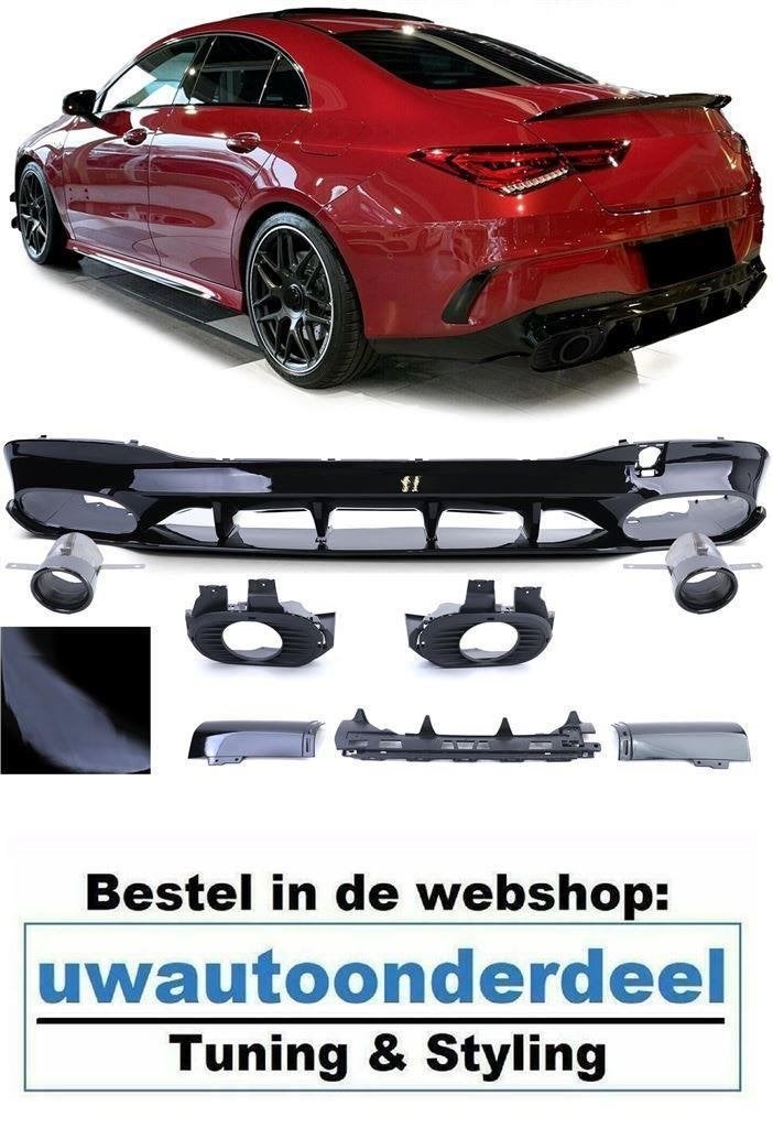 Diffuser Geschikt Voor Mercedes CLA C118 AMG Look Uitlaat En, Autos : Divers, Tuning & Styling, Envoi