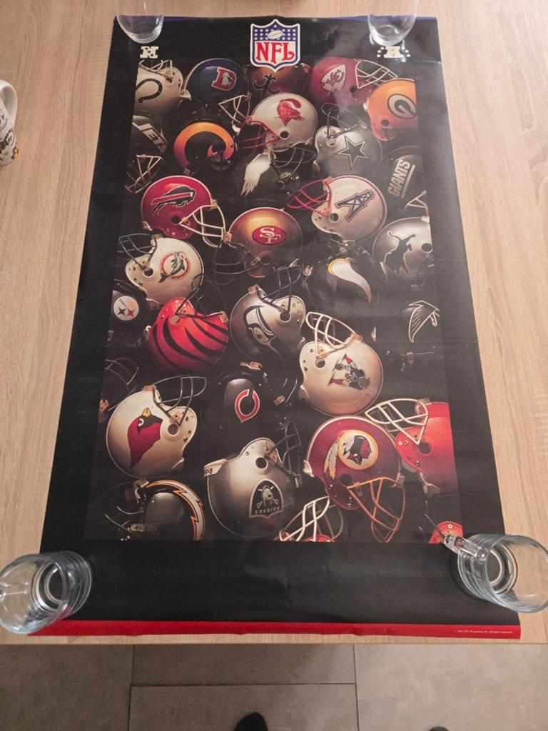 ​Poster Vintage NFL 1991 Officiel - Neuf !!!!, Enlèvement, Sport