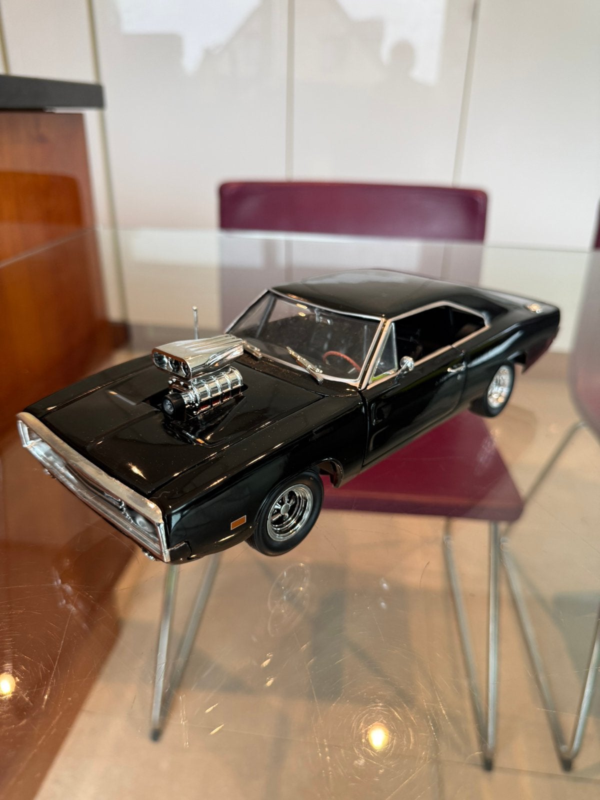 ERTL1:18Dodge Charger DominicToretto Fast & Furious uit 1970, Ophalen of Verzenden, Zo goed als nieuw, Auto, ERTL
