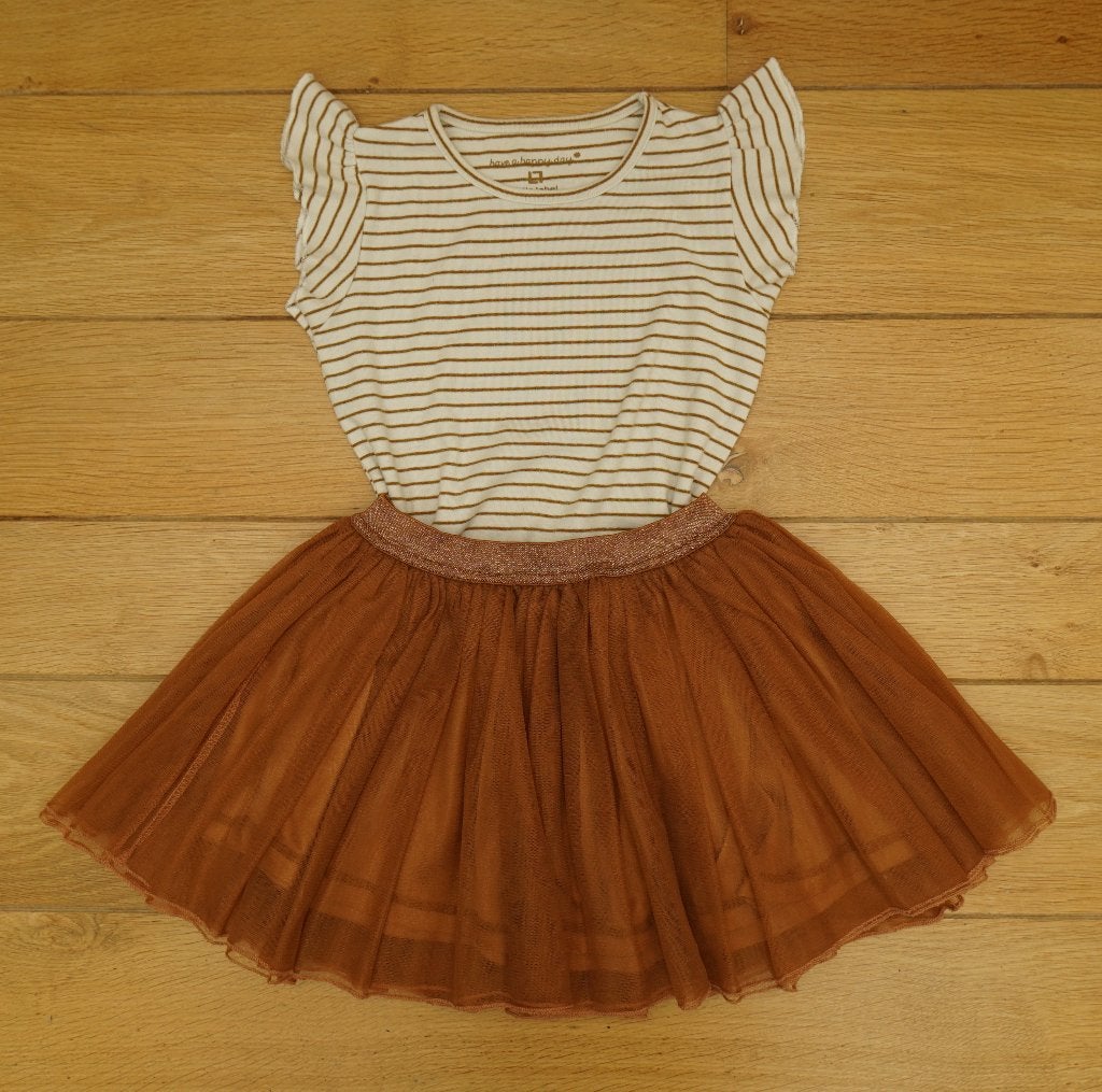 set rokje t-shirt someone en little label, 7 - 8 jaar, Kinderen en Baby's, Kinderkleding | Maat 122, Meisje, Ophalen of Verzenden