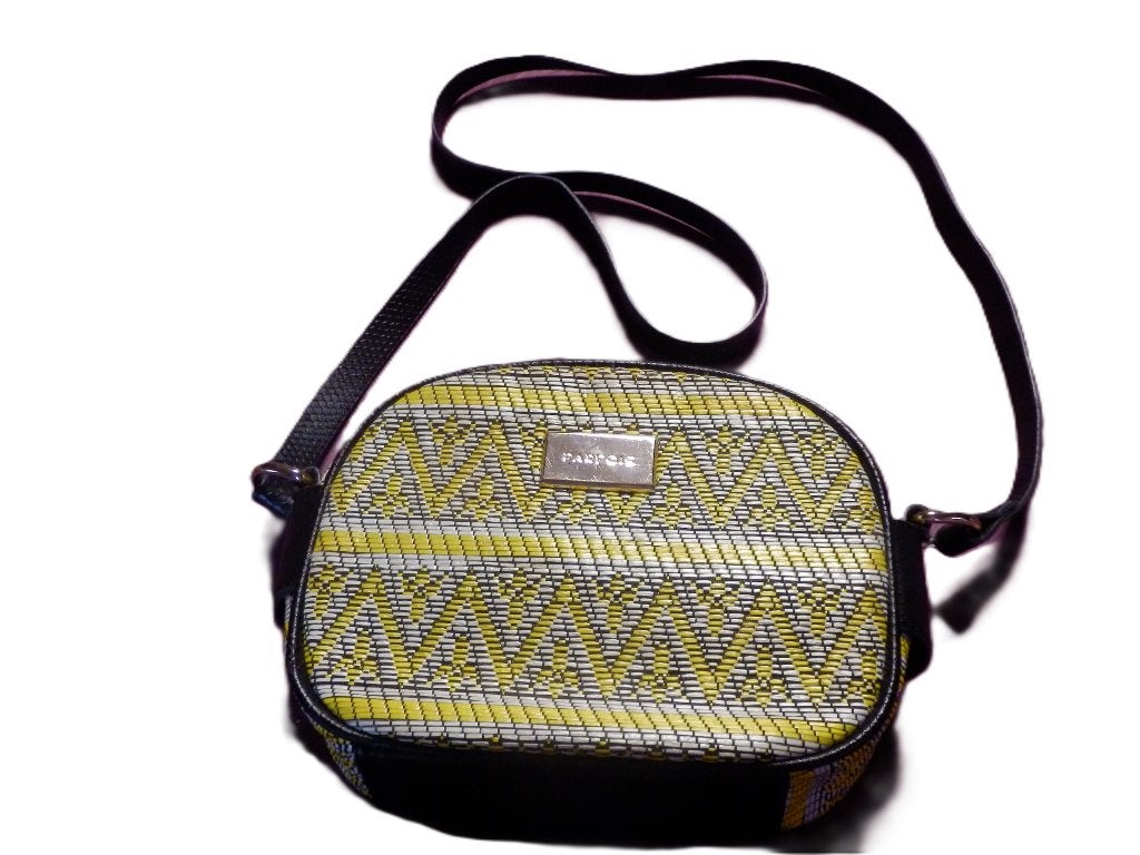 (7) - sac de femme jaune noir - parfois -, Handtassen en Accessoires, Tassen | Damestassen, Ophalen of Verzenden, Zo goed als nieuw