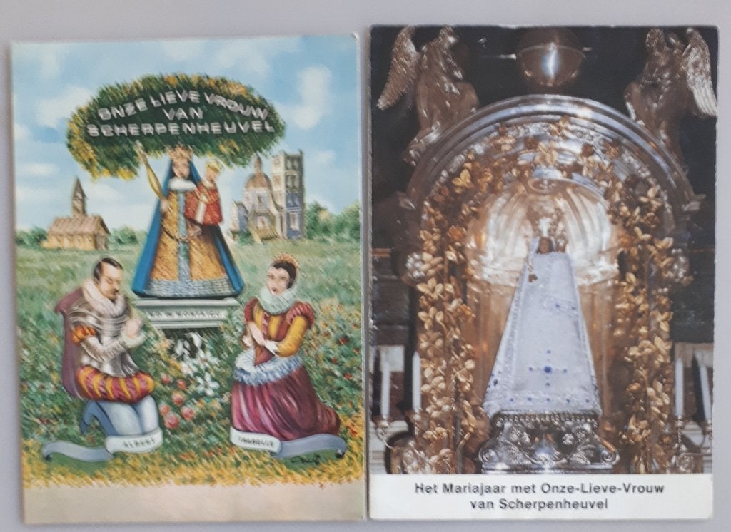 POST- en GEBEDSKAART+litanie O.L.V.  SCHERPENHEUVEL Ref.R 46, Verzamelen, Ophalen of Verzenden, Gebruikt, Kaart of Prent, Christendom | Katholiek
