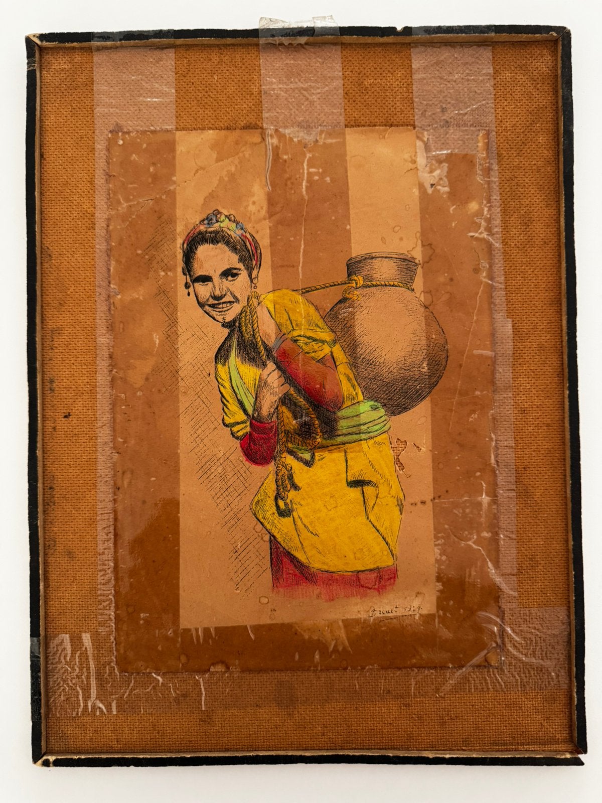 Oriëntalistische aquarellen Suzanne Drouet-Réveillaud Fez 27, Ophalen of Verzenden, Schilderij