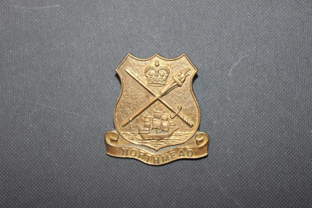 Ongewone North Mead Cadet Unit Cap-badge. 50 jaar, Verzamelen, Ophalen of Verzenden, Marine, Embleem of Badge