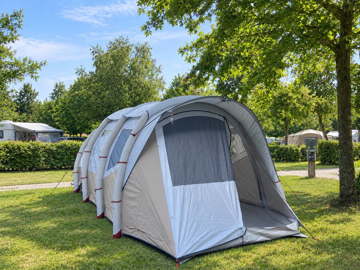 Tent quechua air 6.3, Caravanes & Camping, Enlèvement, Utilisé, Jusqu'à 6