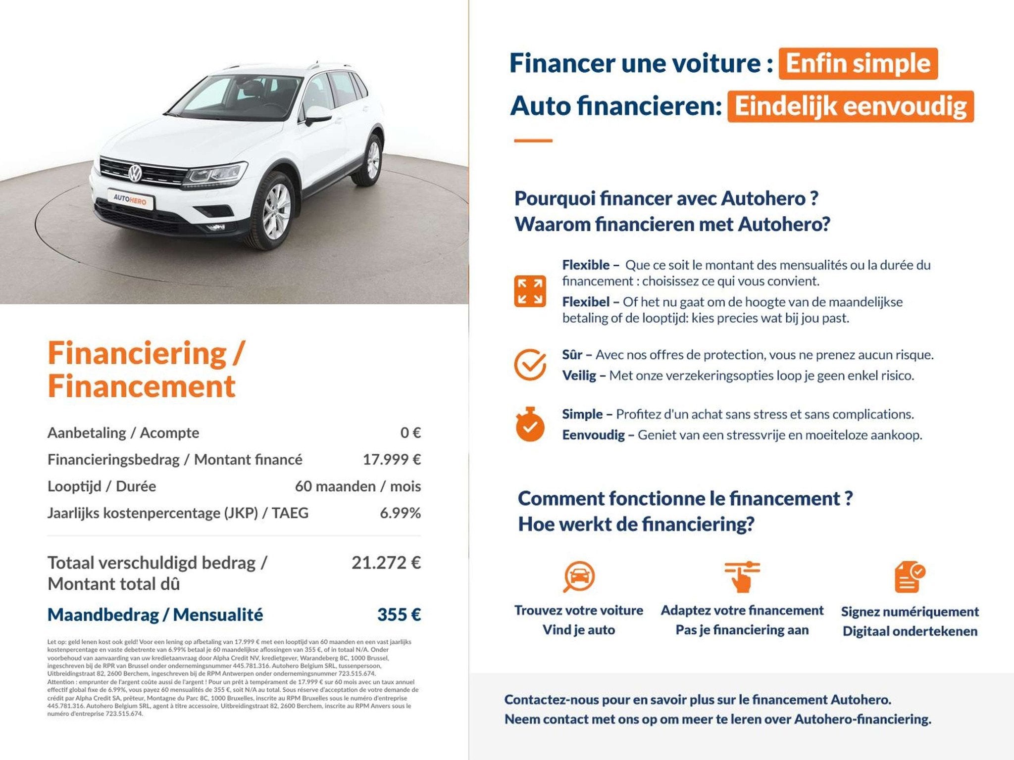 Volkswagen Tiguan 2.0 TSI 4Motion BlueMotion (bj 2019), Auto's, Automaat, Stof, Gebruikt, 1984 cc