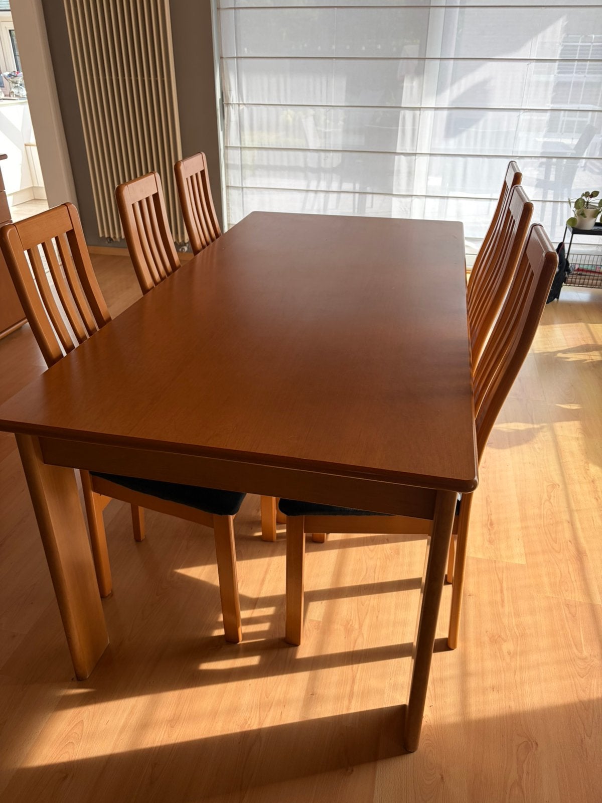 Table et chaises et meuble TV, Maison & Meubles, Enlèvement, Utilisé, 4 à 6 chaises