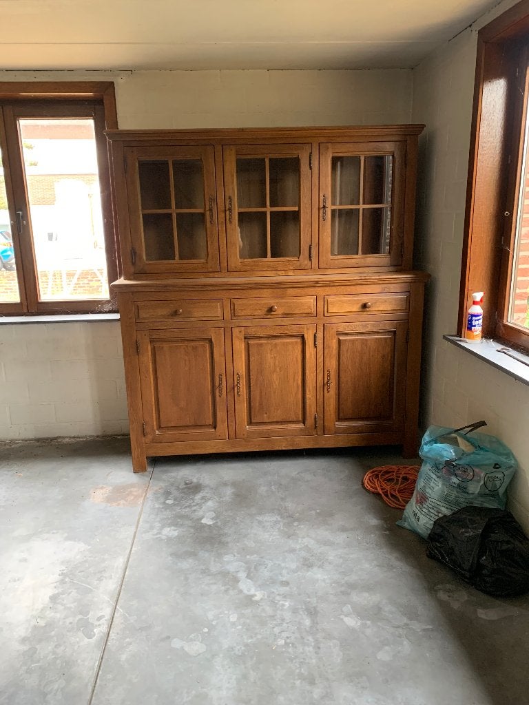 Set massief eikenhouten kasten, Ophalen, Gebruikt, Eikenhout