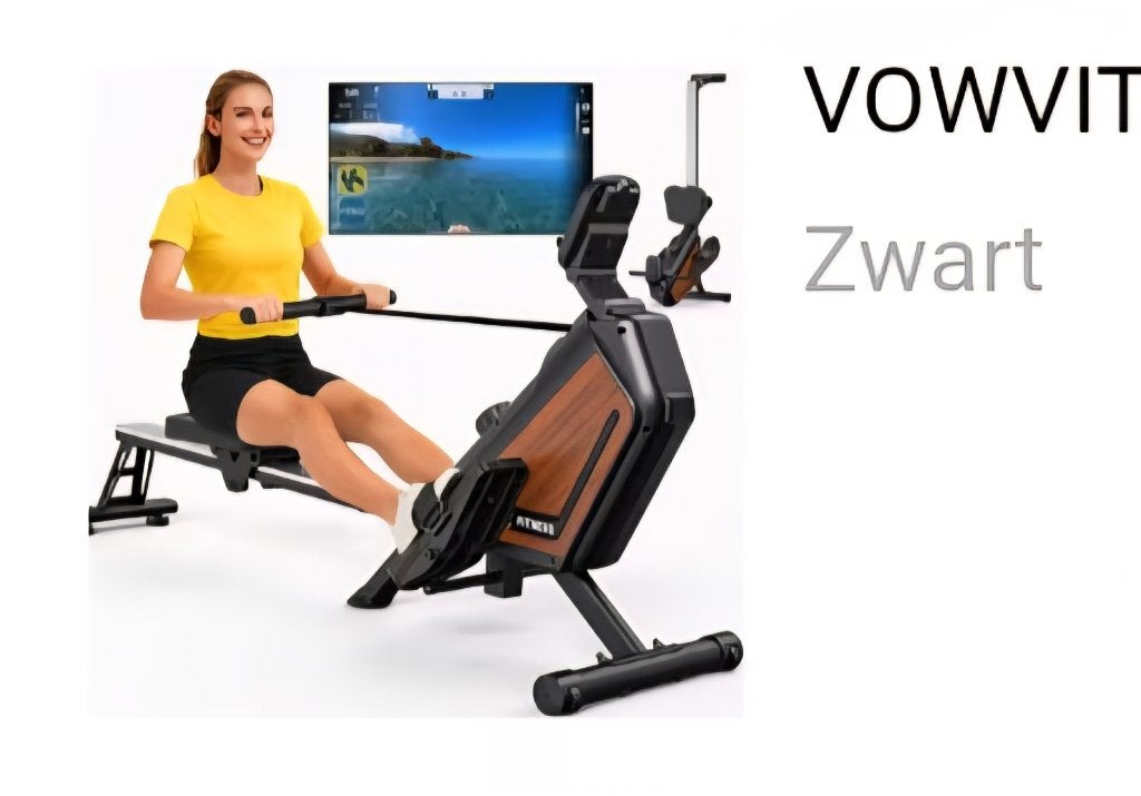 Roeimachine Vowvit, Sports & Fitness, Appareils de fitness, Rameur, Comme neuf, Enlèvement, Métal