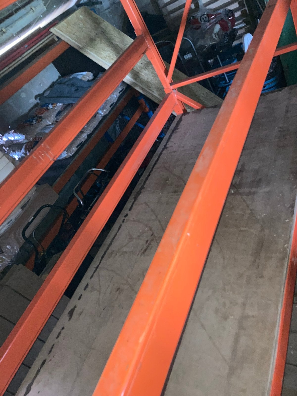 Pallet rek 1m50 m hoogte , lengte 3,70m, Zakelijke goederen, Kantoor en Winkelinrichting | Magazijn, Stelling en Opslag, Ophalen