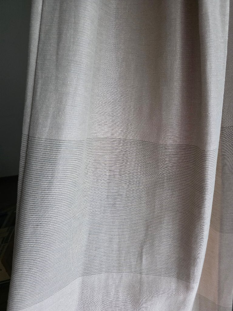 Set van 2 brede overgordijnen – neutrale beige tint, Enlèvement, Beige