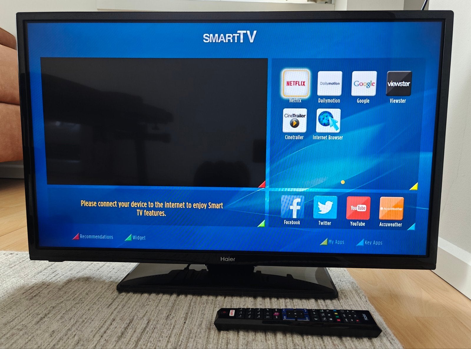 Haier 32 inch Smart TV – In perfecte staat, Audio, Tv en Foto, Televisies, Ophalen, Smart TV