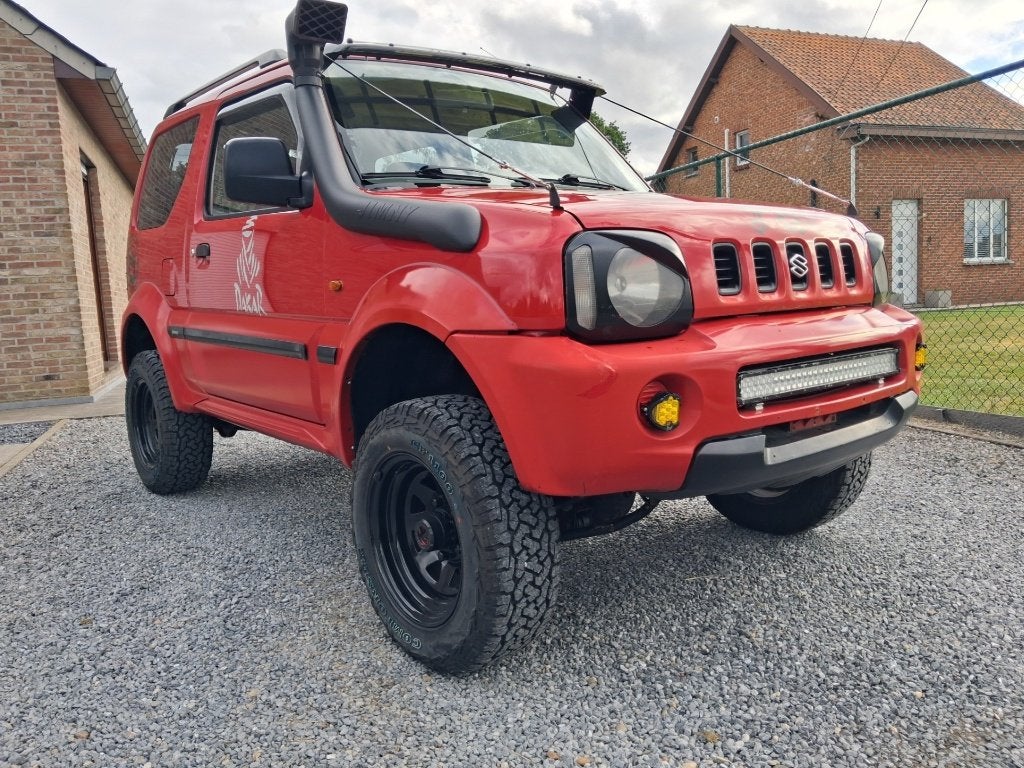 Suzuki Jimmy #4x4 # tout-terrain ! tuba surélevé ! inspecté, Autos, Rouge, Achat, Entreprise, Boîte manuelle