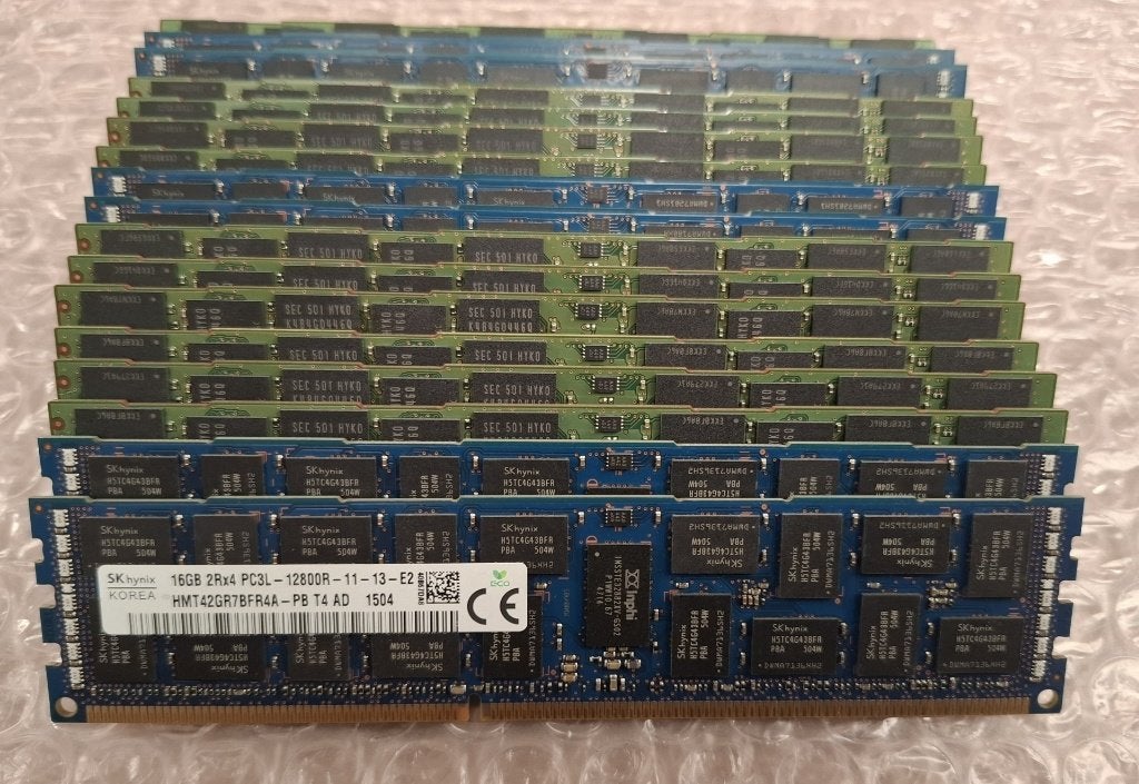DDR3 REG : 16gb & 8gb latjes (voor Server/Workstation), Informatique & Logiciels, Mémoire RAM, Utilisé, Serveur, 16 GB, DDR3, Enlèvement ou Envoi