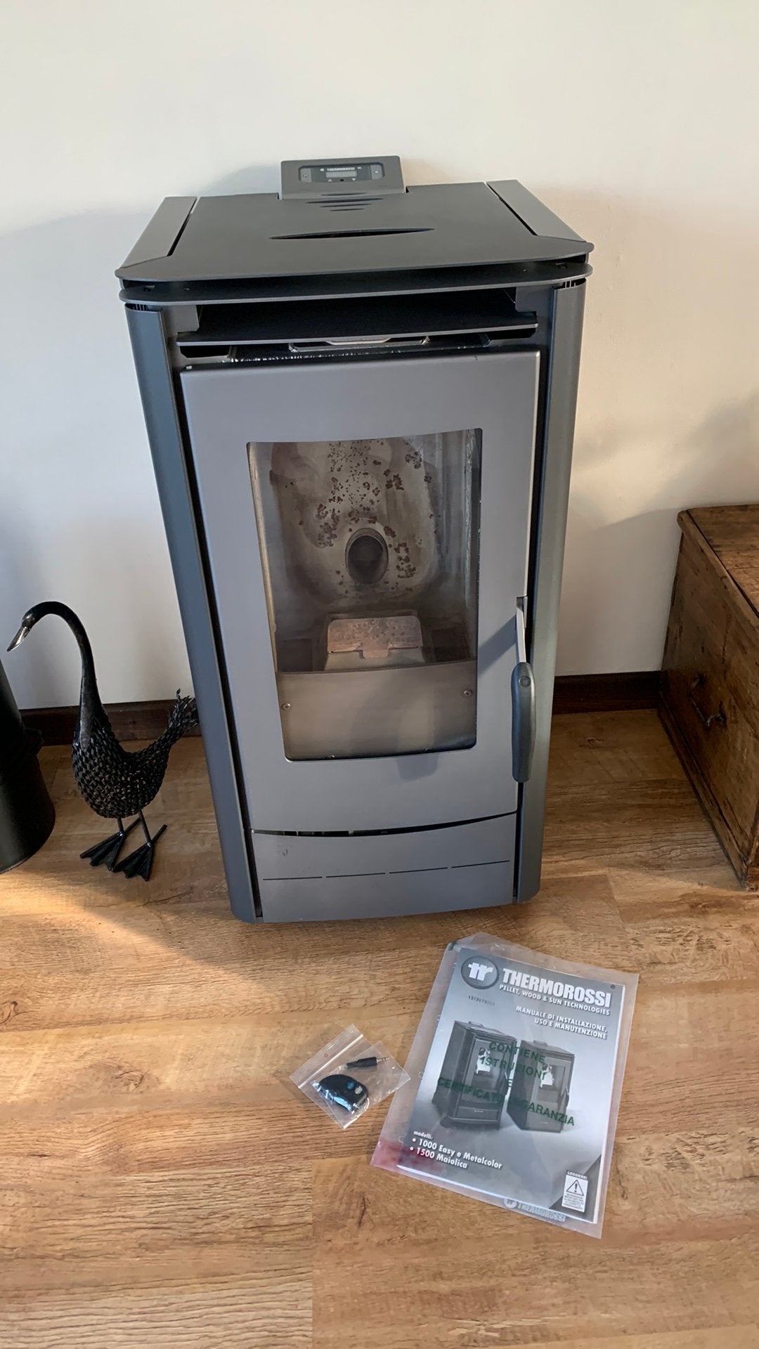 Poêle à pellets Thermorossi ecotherm 1000 2,5kw-7kw, Enlèvement, Comme neuf, Autres carburants, Poêle à granulés