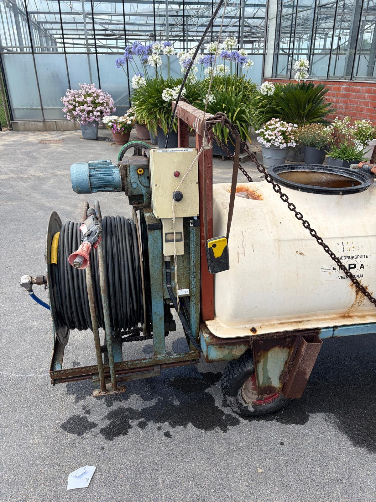 Sproeimachine serre, Zakelijke goederen, Landbouw | Werktuigen, Ophalen, Serretuinbouw