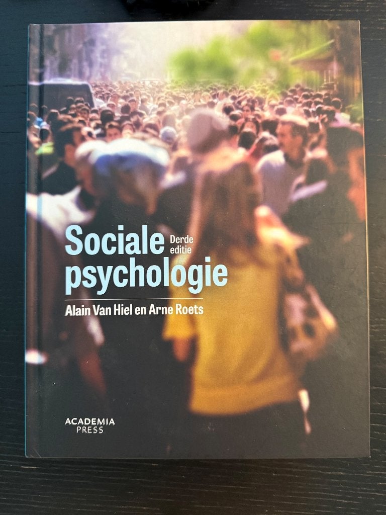 Sociale psychologie Derde editie, Livres, Psychologie, Neuf, Alain Van Hiel; Arne Roets, Enlèvement ou Envoi, Psychologie sociale