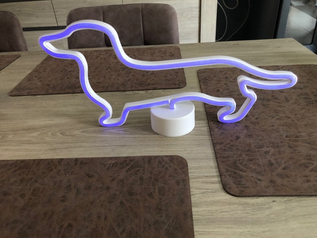 Led-lampen teckel, Werkt op batterijen, Ophalen, Nieuw