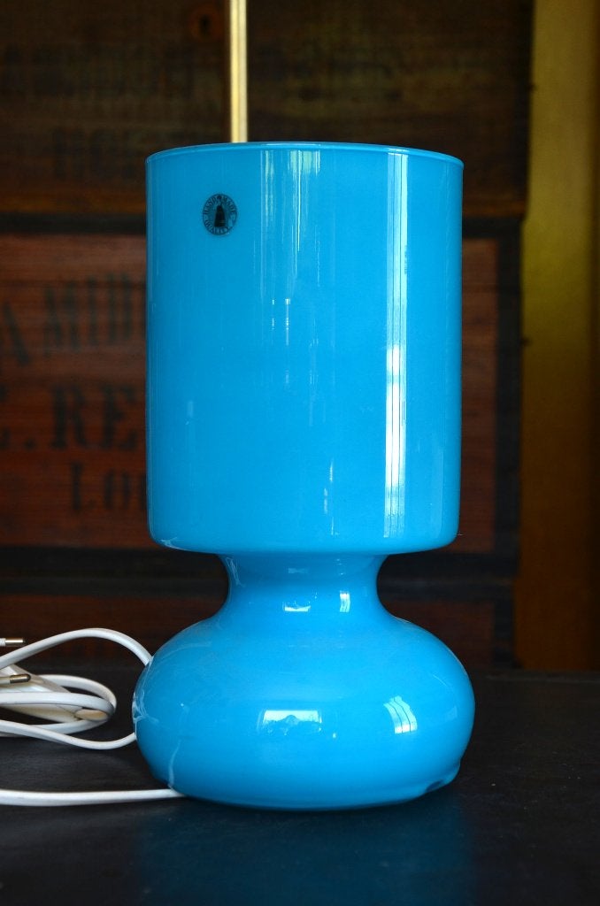 Tafellamp Lykta Ikea, Blauw, Met schakelaar, 24 cm, Ophalen of Verzenden