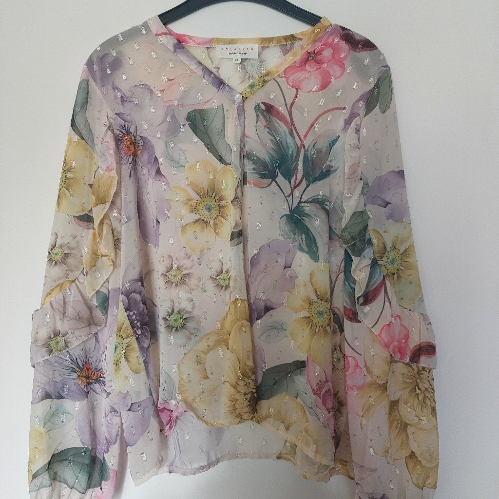 Blouse gebloemd L&L, Nieuw, Ophalen, Maat 38/40 (M), Meerkleurig