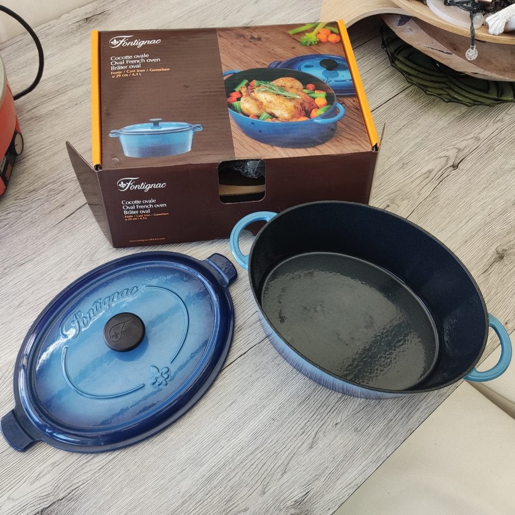 Cocotte ovale en fonte émaillée Fontignac., Maison & Meubles, Cuisine | Casseroles & Poêles, Neuf, Enlèvement, Autres marques