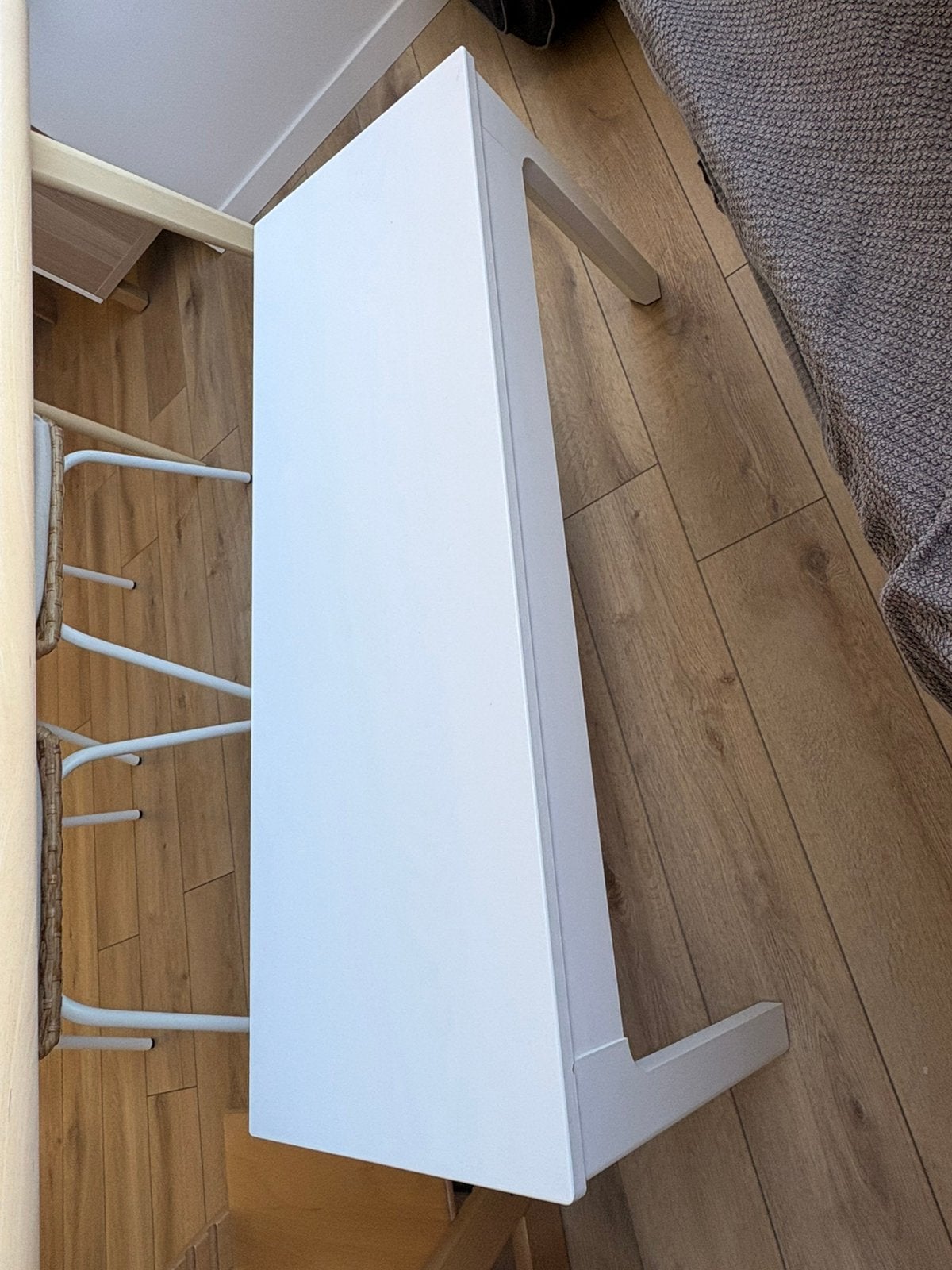 Banc en bois blanc Ikea, Maison & Meubles, Enlèvement, Comme neuf
