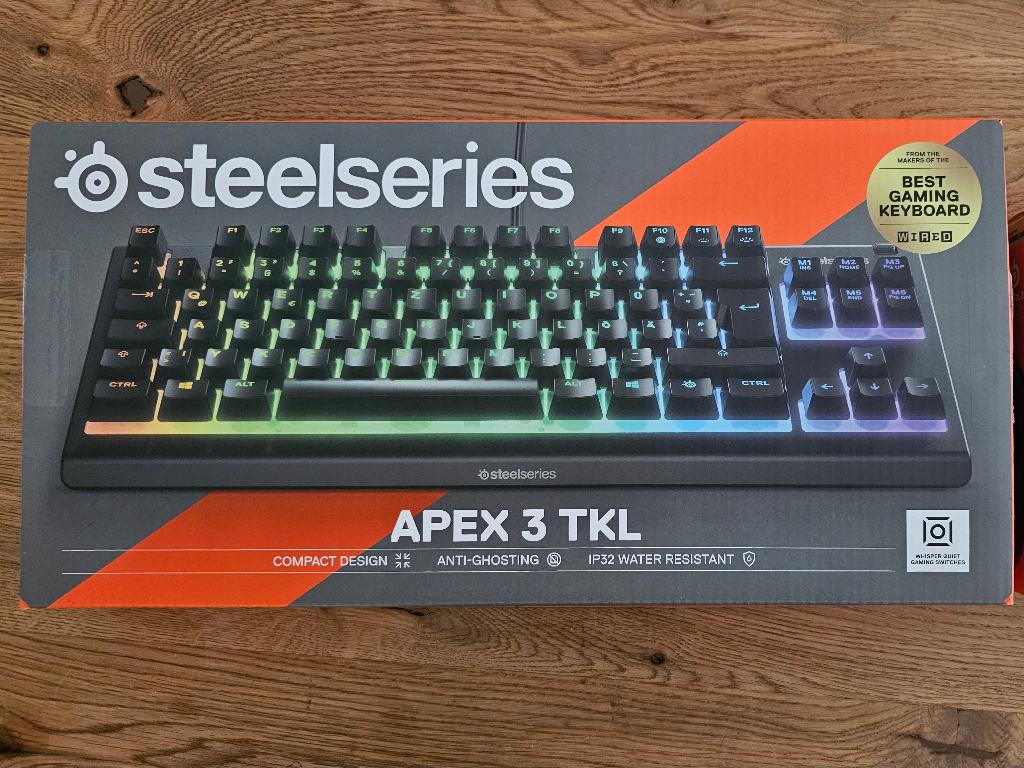 SteelSeries Apex 3 TKL (azerty), Computers en Software, Toetsenborden, Ophalen, Gaming toetsenbord, Azerty, Zo goed als nieuw