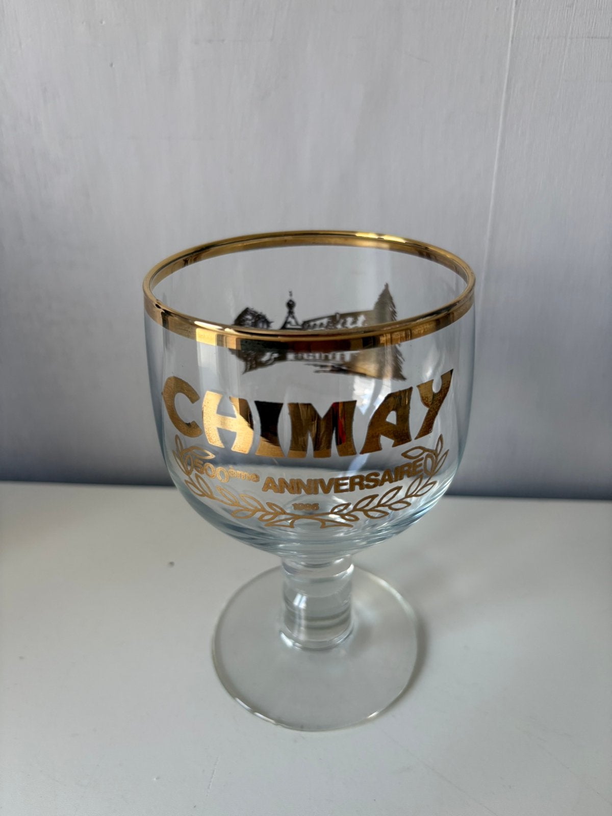Verre CHIMAY (500e anniversaire /année 1986), Collections, Marques de bière, Enlèvement ou Envoi, Comme neuf