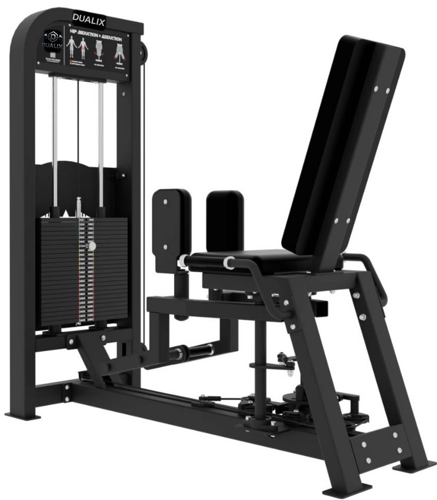 Dualix Titan Dual Abductor en Adductor Combi 120 kg Black, Ophalen of Verzenden