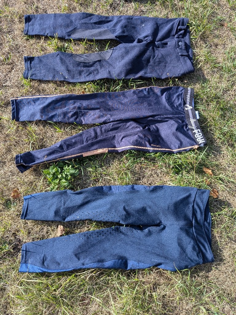 3 Top rijbroeken voor kinderen (maat 133-142, 10 jaar), Ophalen, Blauw, Kinderen, Fouganza