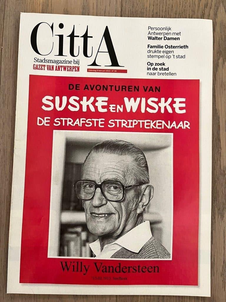 WILLY VANDERSTEEN - coverstory Citta GVA * 2013 * NIEUW, Boeken, Eén stripboek, Ophalen of Verzenden, Nieuw, Willy vandersteen