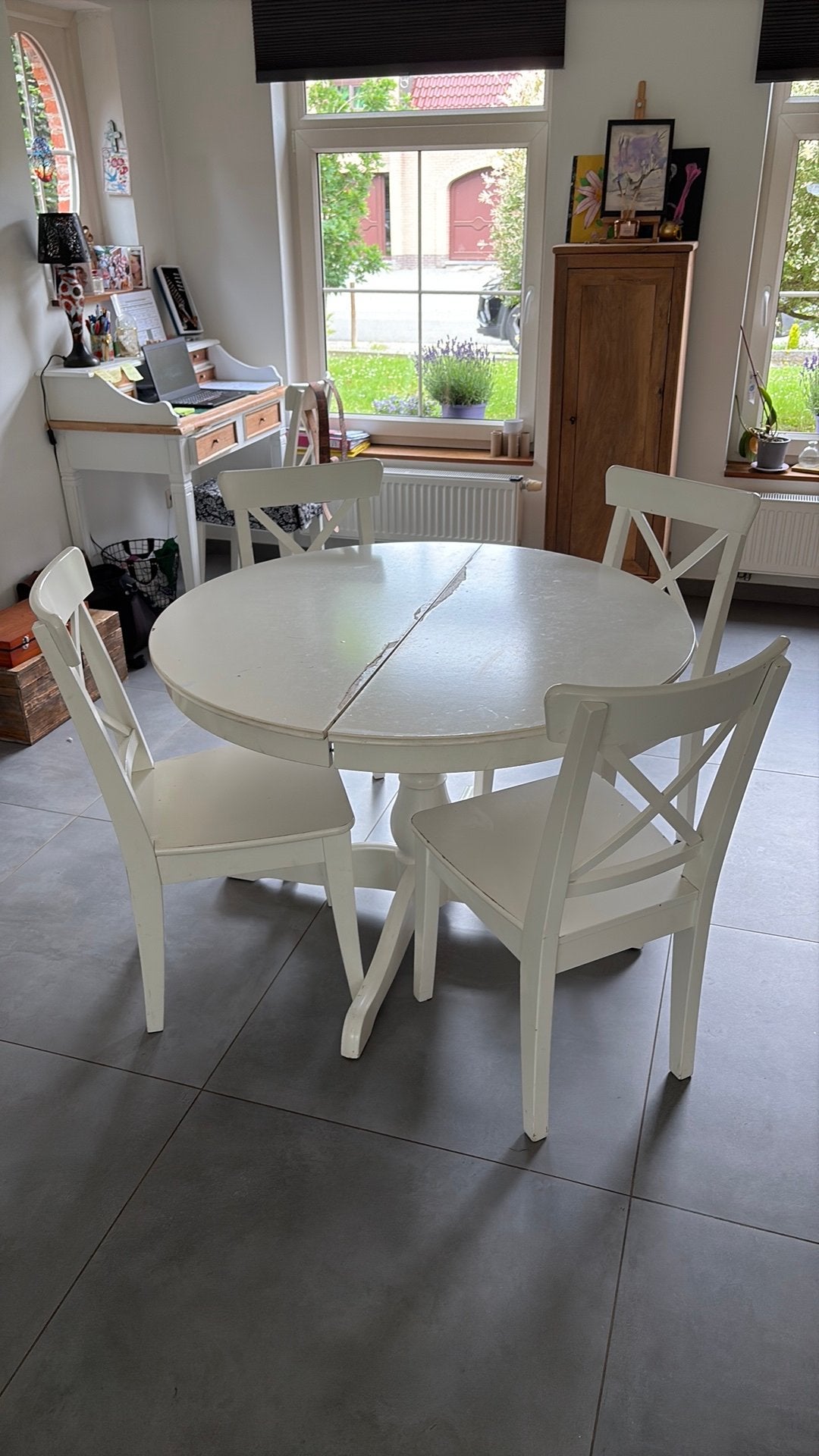 Table IKEA, Maison & Meubles, Enlèvement, Utilisé, 4 à 6 chaises