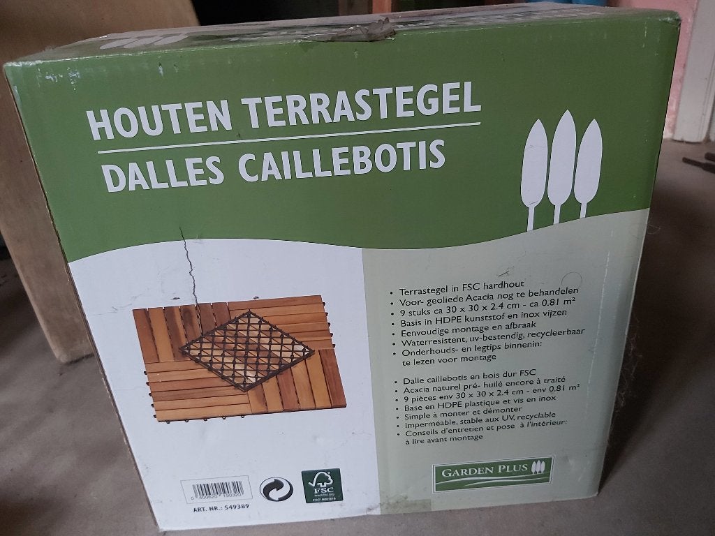 Garden Plus roostertegels, Tuin en Terras, Tegels en Klinkers, Overige typen, Nieuw, Ophalen of Verzenden, 10 m² of meer