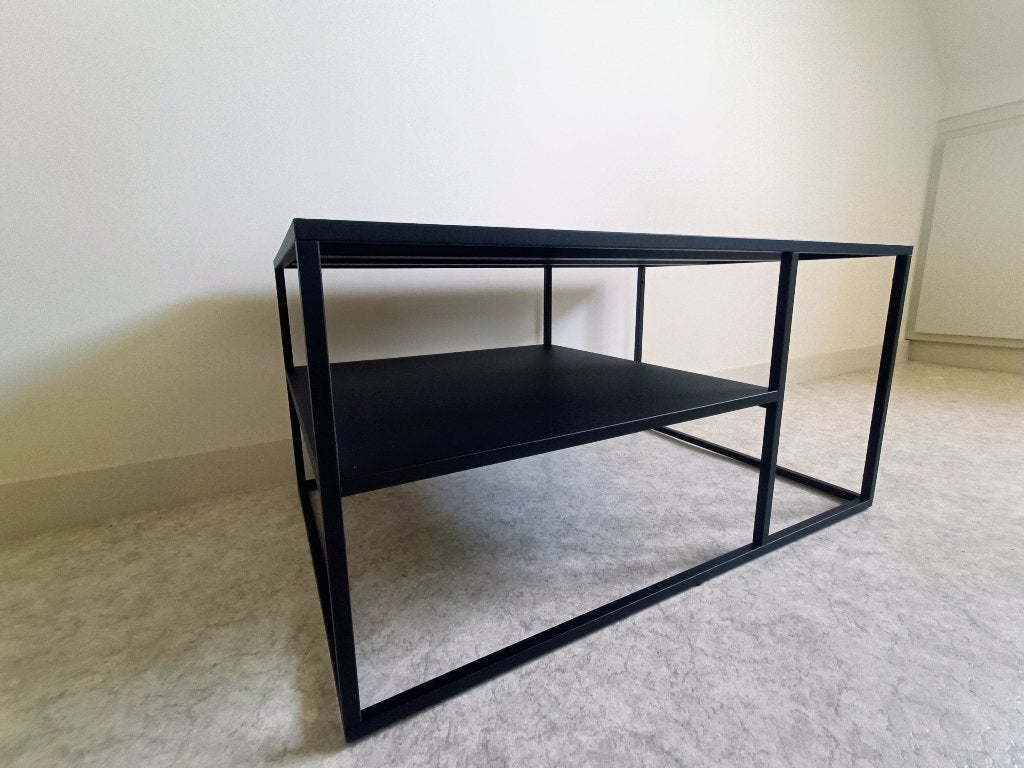 Salontafel VIRUM zwart, Ophalen, 50 tot 100 cm, 50 tot 100 cm, Zo goed als nieuw
