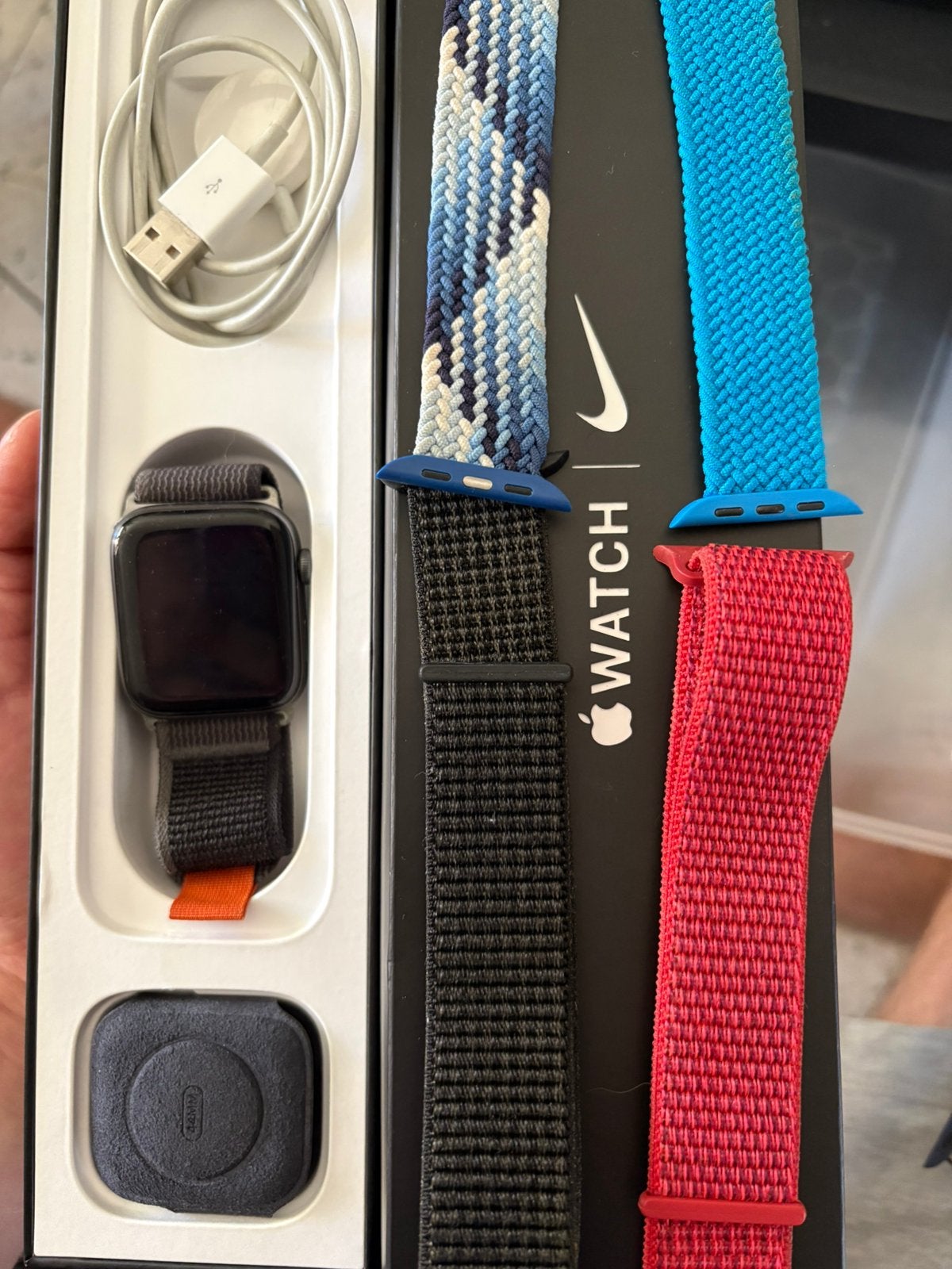 Apple watch nike, Handtassen en Accessoires, Smartwatches, Ophalen, Zo goed als nieuw