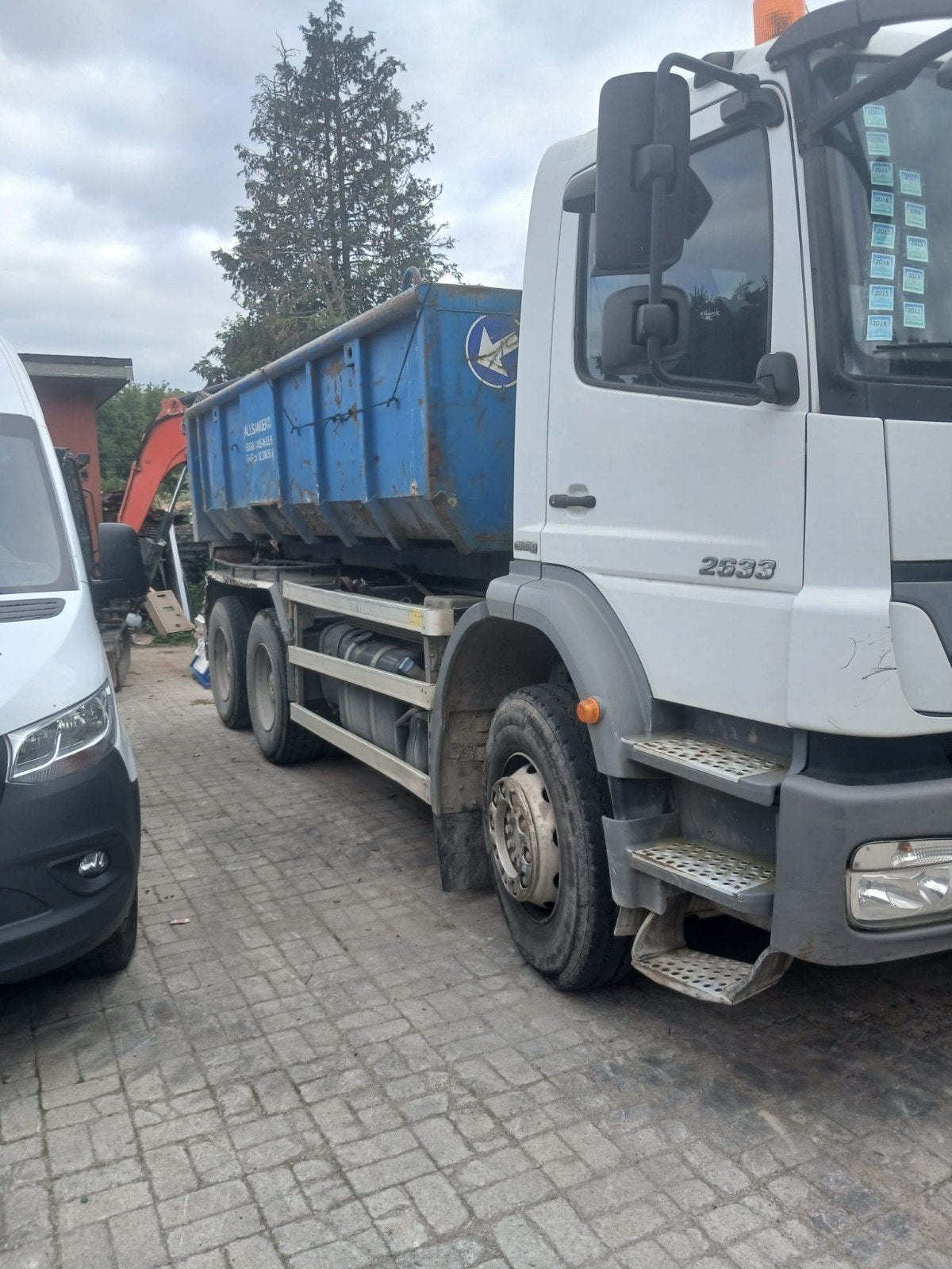 Mercedes Axor 2633, Auto's, Wit, Mercedes-Benz, Diesel, Vierwielaandrijving