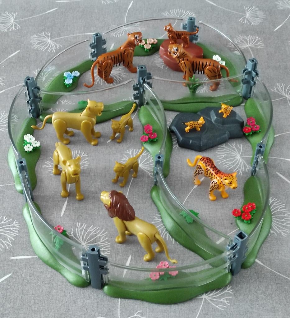 playmobil wilde dieren in omheining, Kinderen en Baby's, Ophalen of Verzenden, Gebruikt