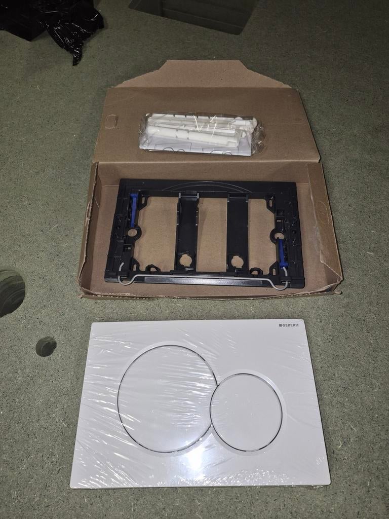 Drukplaat geberit sigma01 wit, Ophalen, Nieuw, Toilet