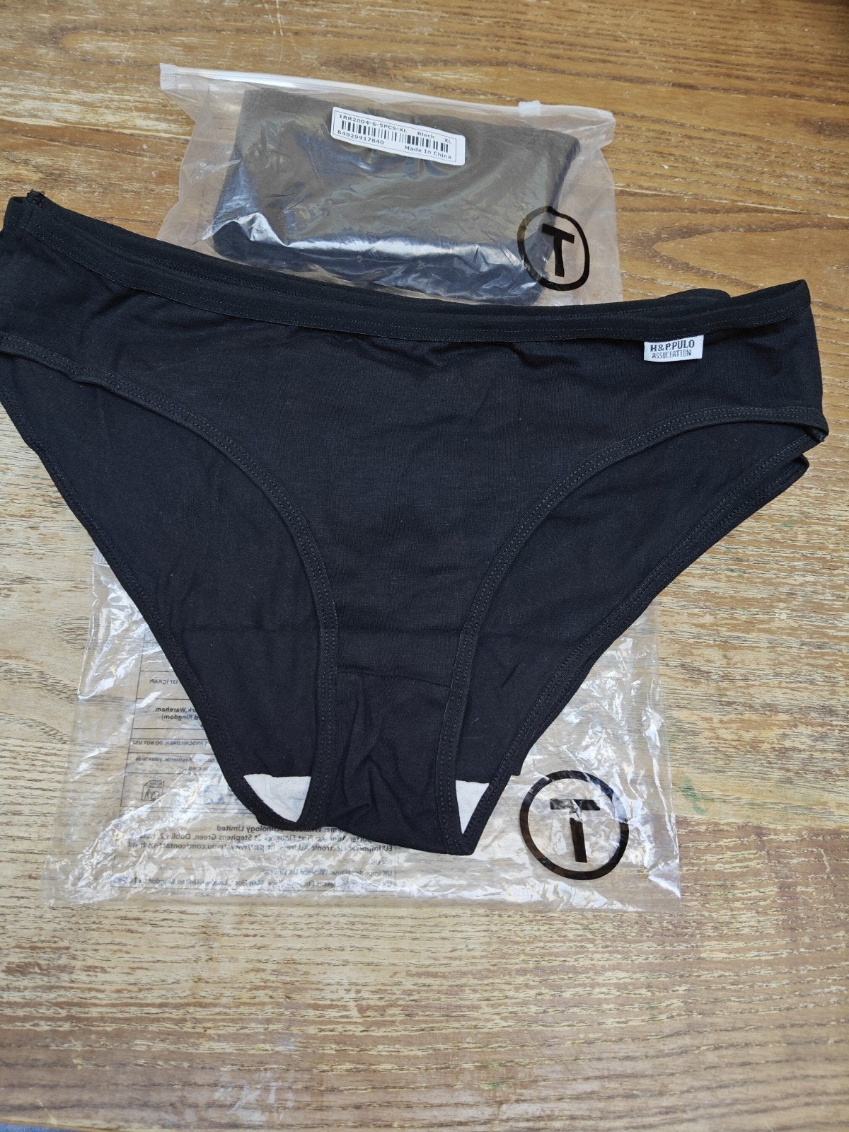 Set (5 pack) zwarte onderbroeken XL, Kleding | Dames, Ophalen, Slip