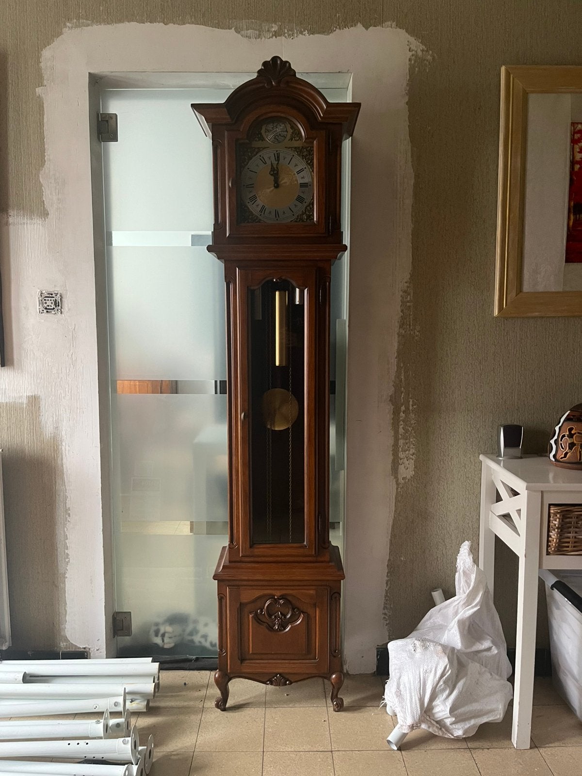Tempus fugit staande klok, Antiquités & Art, Enlèvement