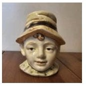 majolica barbotine czechoslovakia spaarpot jongen, Enlèvement ou Envoi